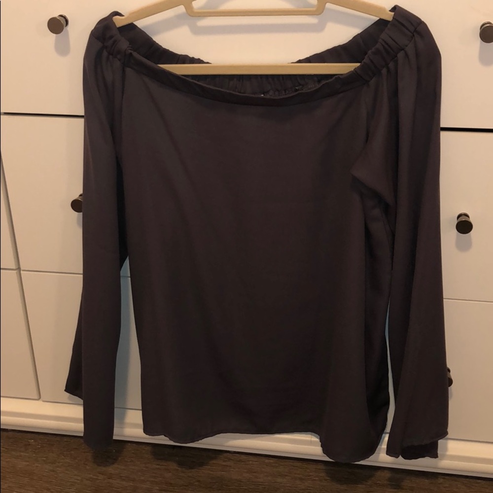 gold spark grey longsleeve top